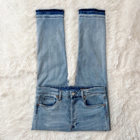 Blank NYC The Madison Crop high rise jeans light wash button fly release… - Picture 1 of 12